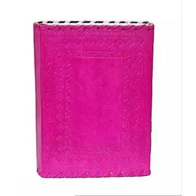 Handgefertigtes Leder-Tagebuch. Vintage handgefertigtes, mit Leder gebundenes, persönliches, schönes Tagebuch