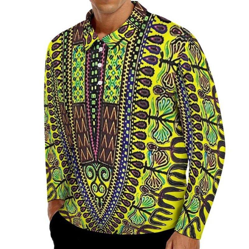 

Рубашки-поло, мужская повседневная рубашка с 3D принтом, осень-весна, модные футболки с отложным воротником и длинными рукавами, популярные, хорошо продаются