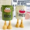 Cartoon Pen Holder Metal Storage Organizer for Pens Pencils Erasers Crayons Markers Large Capacity Desktop Pen Stand for Office School