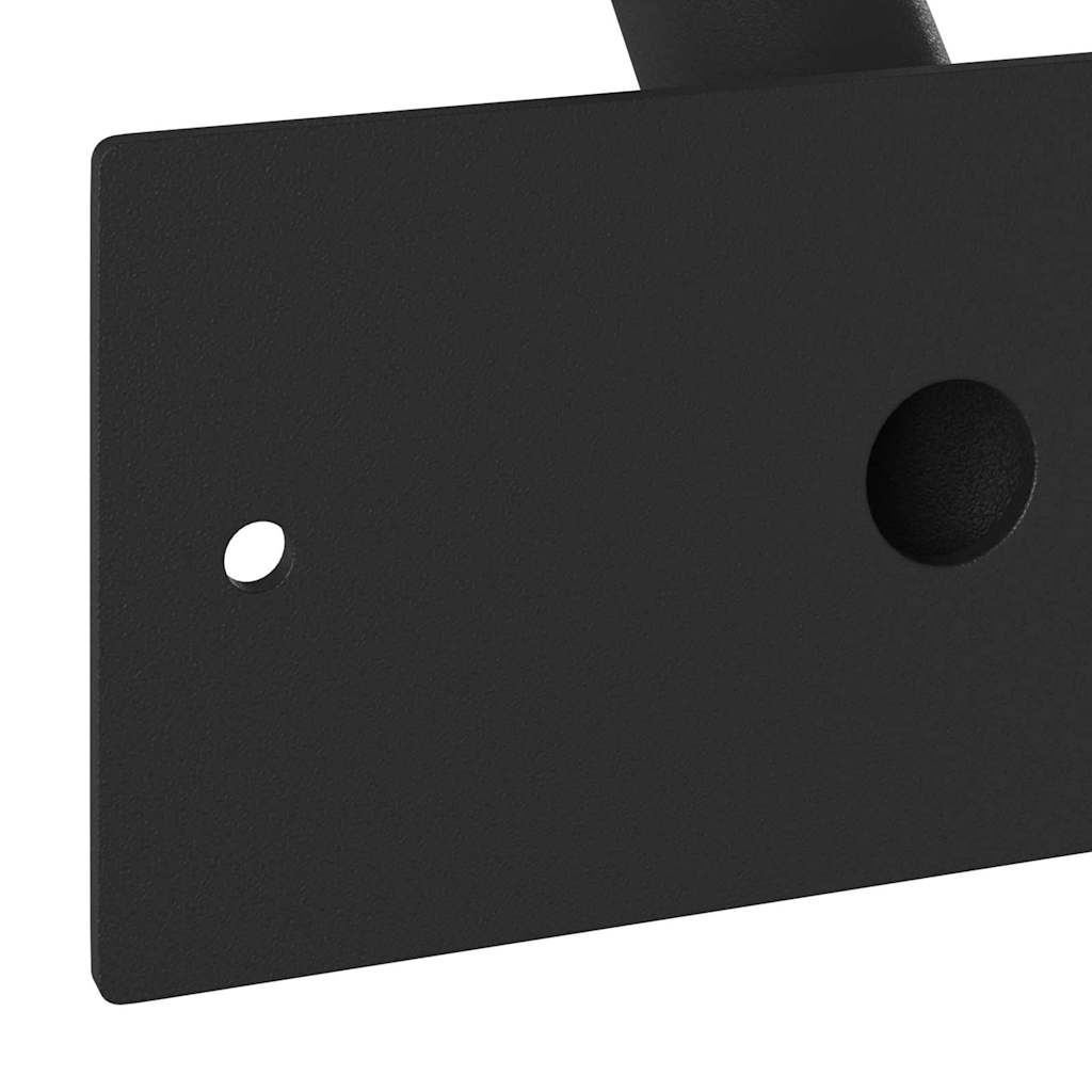 Flagpole Holder Black 13 X 6 X 0.2 Cm Steel