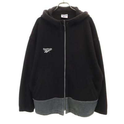 90s Old Fleece Jacket Black Men's Used