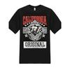California Bear Graphic Print Cotton Crewneck Tshirt Street Urban Style Tee For Men
