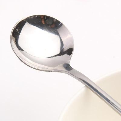 Edelstahllöffel Langer Griff Kaffeelöffel Eiscreme Rührlöffel Mahlzeit Besteck Löffel Haushalt Speiselöffel Obstgabel