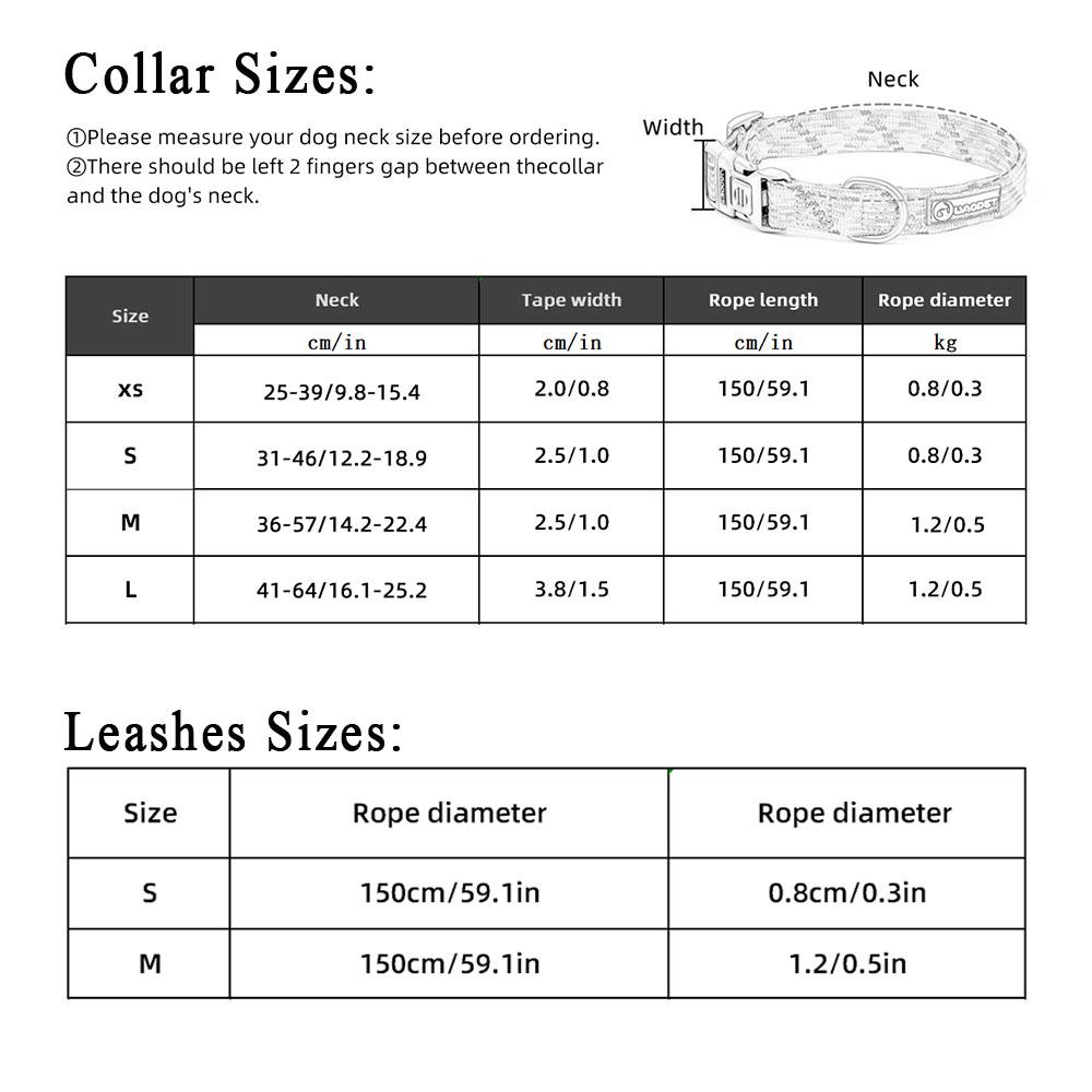 Leashes And Collar Set For Small Medium Large Dogs Pet French Bulldog Chihuahua Pug Outdoor Walking Lead Collar Leash Supplies