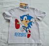 Sonic The Hedgehog Boys Grey Marle Printed Short Sleeve T Shirt Size 2 New