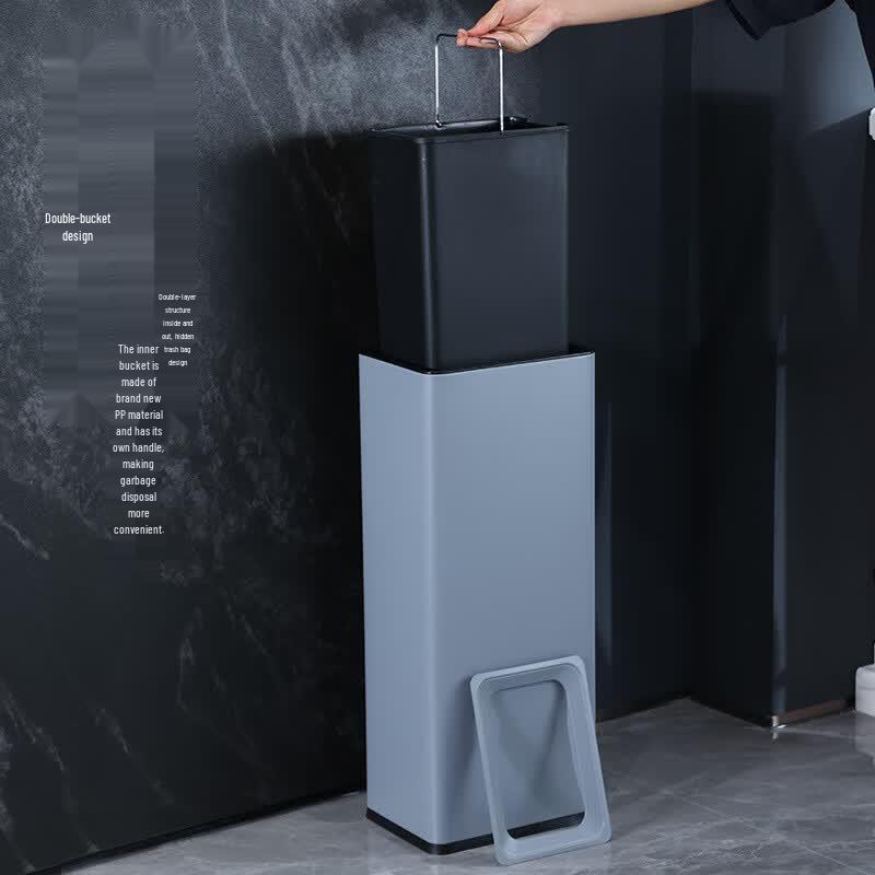 Minggu Stainless Steel Commercial Restroom Trash Can