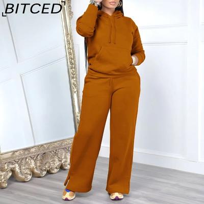 Autumn/Winter Women's Casual Sweatshirt and Trousers Set