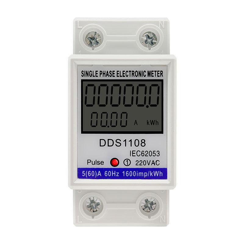 60A Dds1108 Lcd Digitalt Display Enfase Energimåler Med Bakgrunnsbelysning Enfase Energimåler Testmålere Detektorer