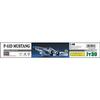 Hasegawa 1/48 U.S. Army P-51D Mustang Plastic Model Kit JT30, Standard Color, Medium