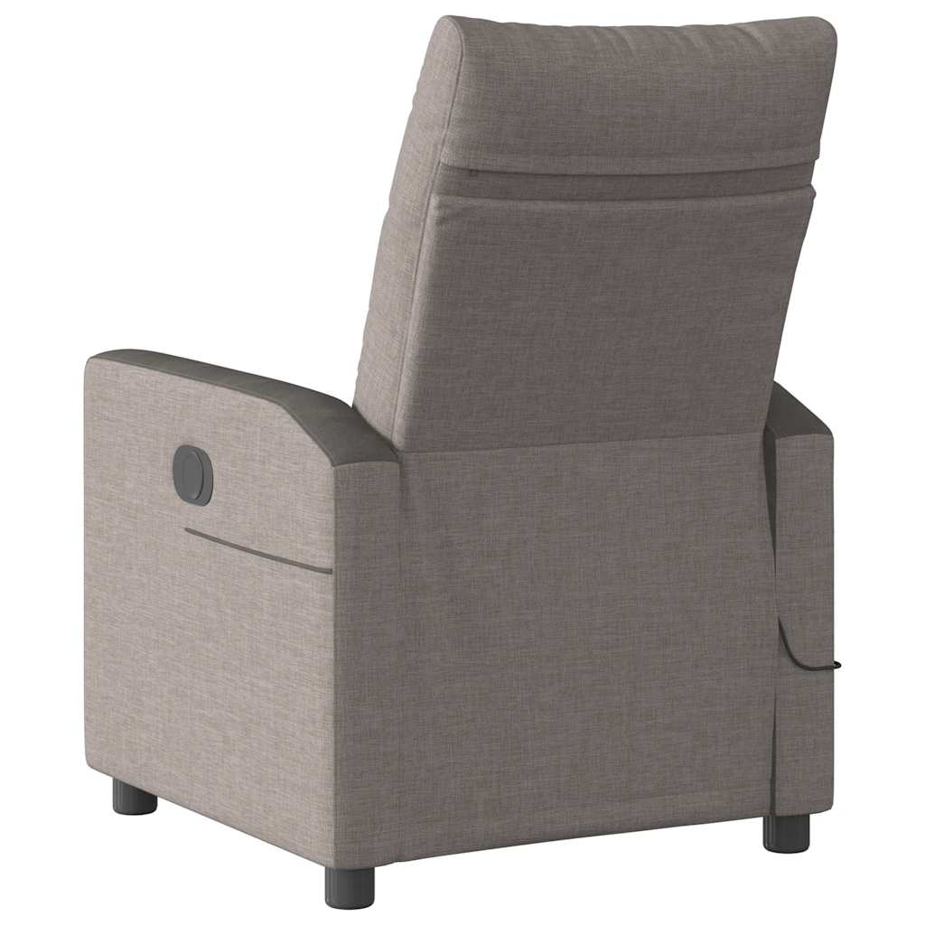 Massage Chair Taupe Fabric