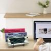 Keyboard Display Stand Organizer 3 Tiers Riser Universal for Home Office Wood Mechanical