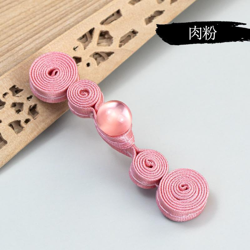5 Pair Cheongsam Buttons Jade Beads Gourd Disc Buttons Handwoven Cloth Buttons Tang Clothing Decorative Accessories