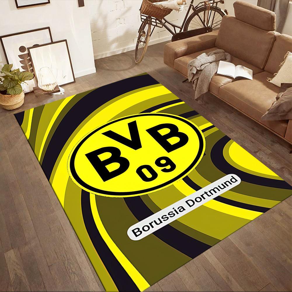 Borussia Dortmund Floor Mat Design For Living Rooms Kitchen Game Room Dining Room Antislip Rug Office Home Decor Birthdaychristmas Gift