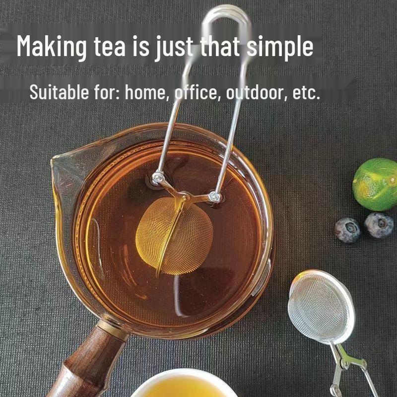 Stainless Steel Spherical Tea Infuser & Strainer Mesh Filter