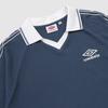 UMBRO Hbl Bloke Og Waffle Short Sleeve Collared T-Shirt Navy (Uq221Crs52)