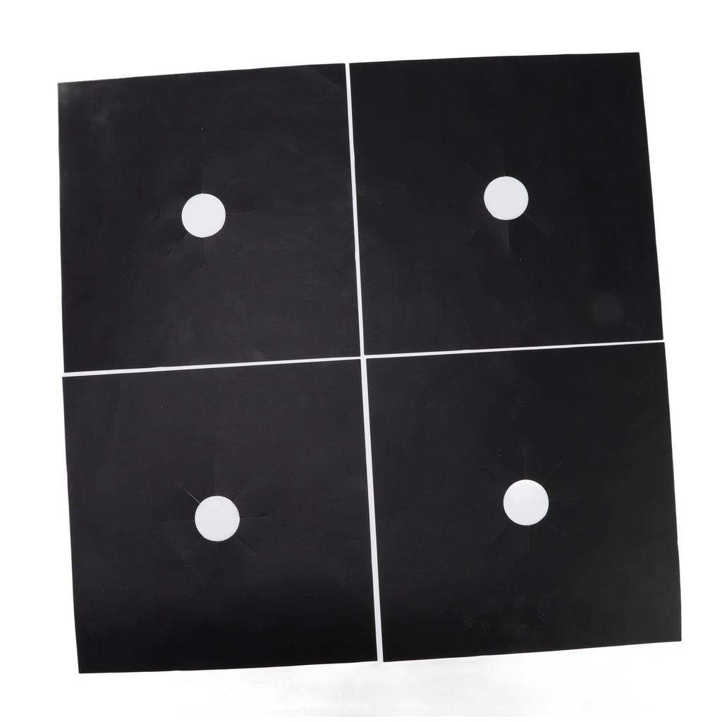4Pcs Stove Burner Cover PTFE Coating Non Stick Gas Range Stove Top Protector Pad for Kitchen