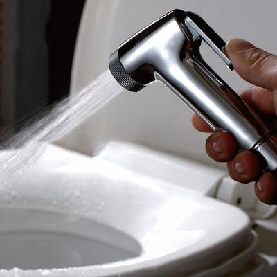 1PC Toilet Brass Hand Held Bidet Spray Shower Head Douche Kit Copper Valve Bathroom Bidet Sprayer Jet Tap Holder.