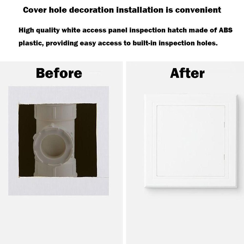 White Opening Flap Cover Plate Plastic Inspection Hole Mew Access Hatch Cover  Doors Wall Ceiling
