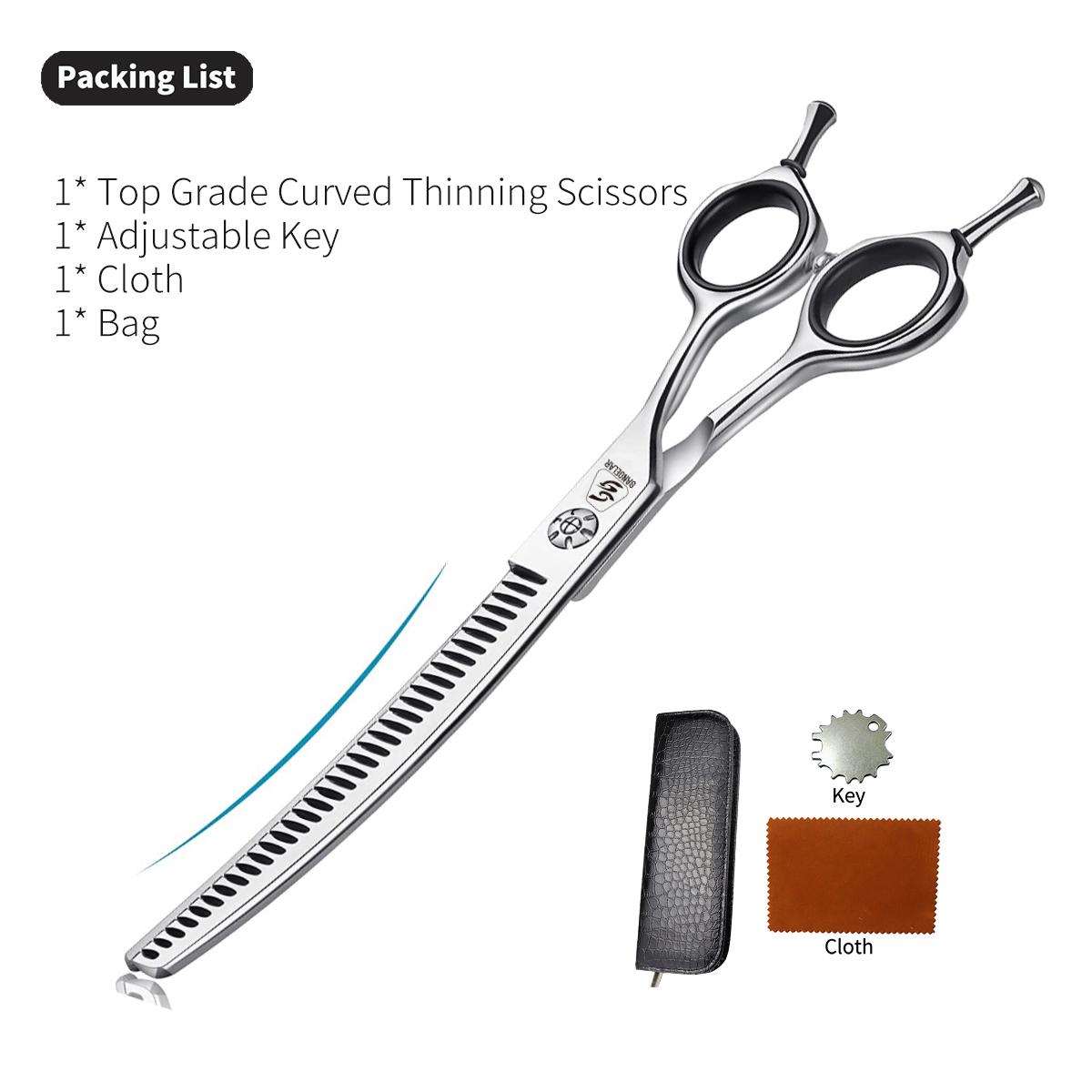 

Sangelar 7 дюймов профессиональные высший класс Япония 440C рыбья кость ножницы для филировки домашних животных инструменты для ухода за собаками супер стальные ножницы для домашних животных инструменты Up Curve Chunker