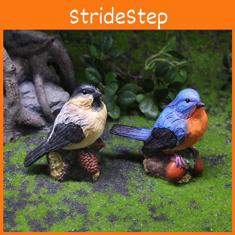 Resin Bird Model With Pinecone And Acorn For Memorial And Festive Gift Giving
