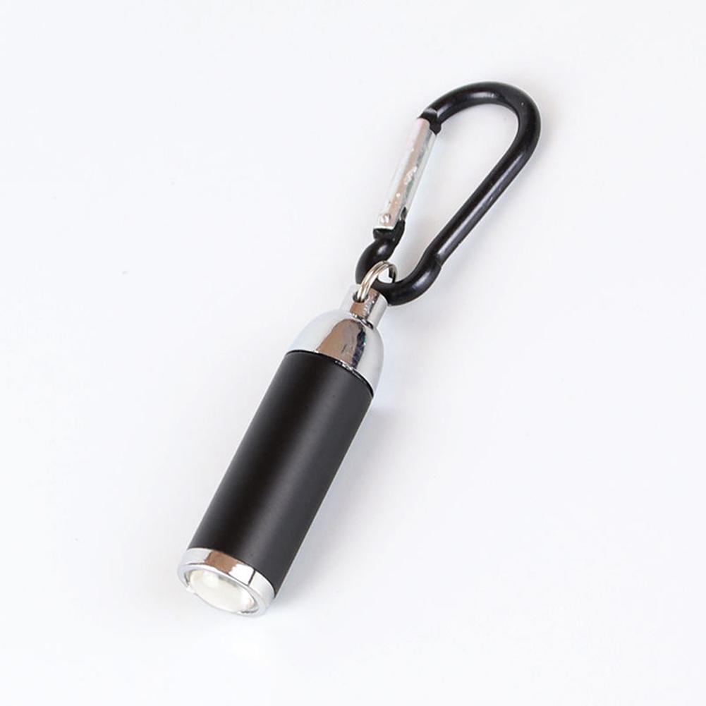 Led Zoom Mini Flashlight Telescopic Strong Light Torch With Keychain Pendant Creative Mountaineering Buckle Gift
