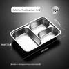 304 Stainless Steel 3-Compartment Lunch Tray
