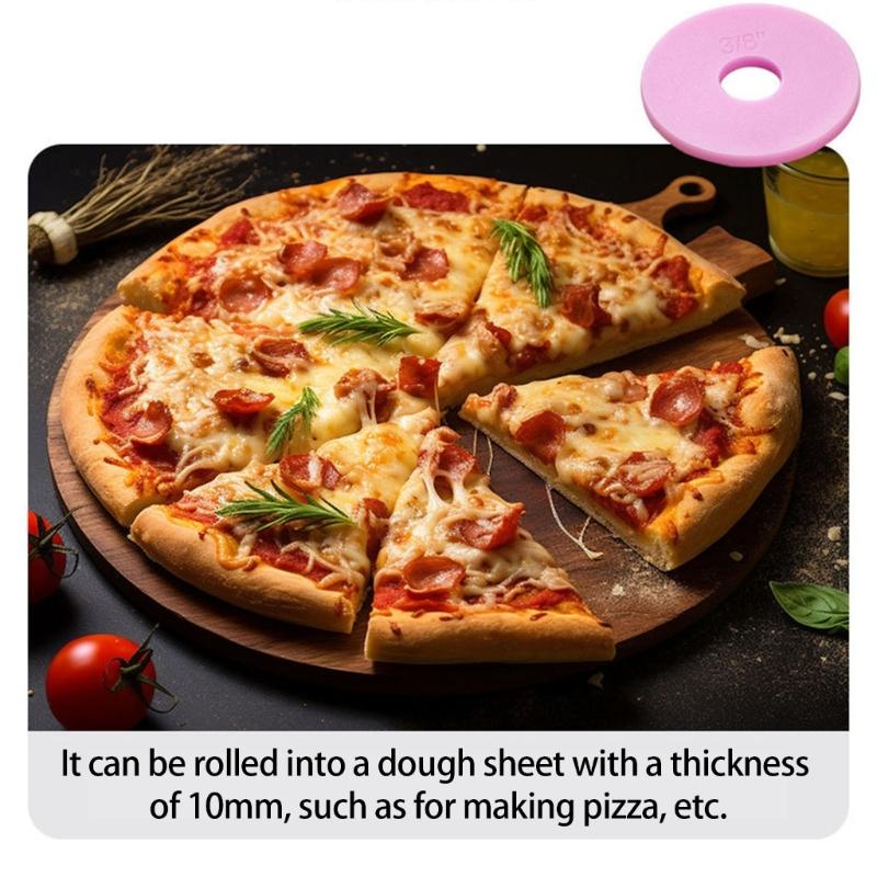 Nonstick Stainless Steel Rolling Pin For Healthy Cooking Baking Adjustable Thickness Dough Roller Rustproof Pastry Tool