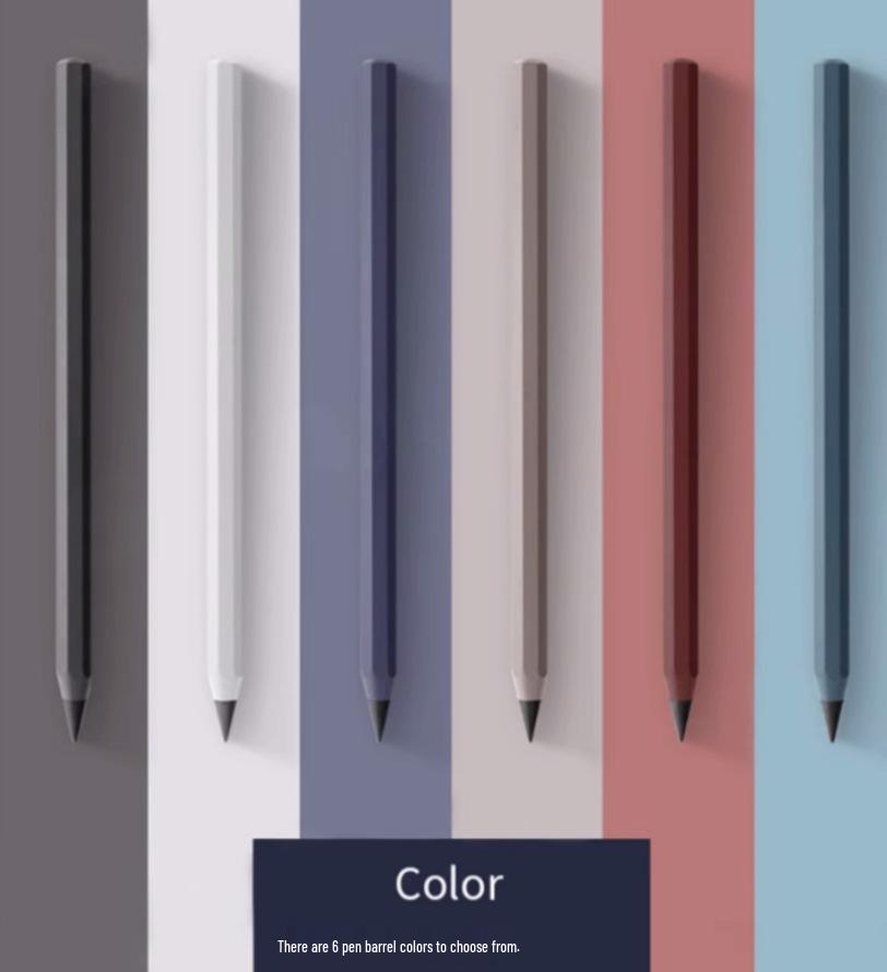 Eternal Mechanical Pencil - No Sharpening Needed, Never Runs Out, Ideal for First Grade Students, Metacil Black Tech