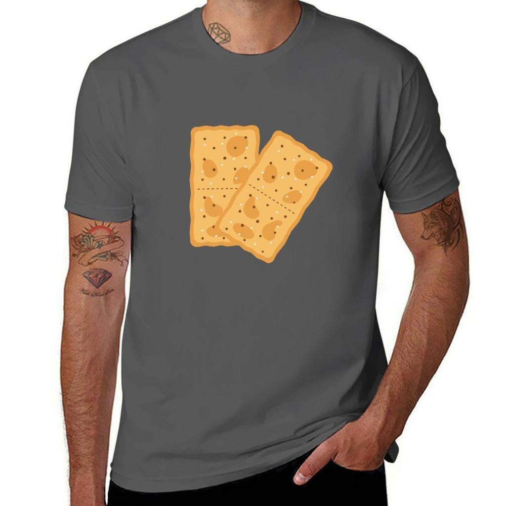 CRACKERS Cheese and Crackers TShirt Man T Shirt Cotton High Quality Man T Shirts for Men Casual TShirt