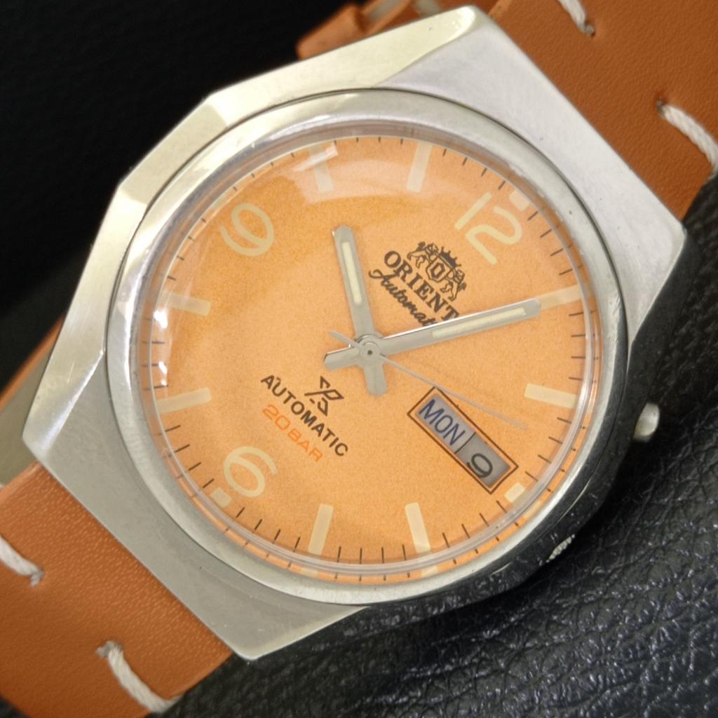 

ВИНТАЖНЫЕ МУЖСКИЕ ЧАСЫ ORIENT AUTOMATIC 46943 ЯПОНИЯ С БЕЖЕВЫМ ЦИФЕРБЛАТОМ a700679-5 R204-a700679