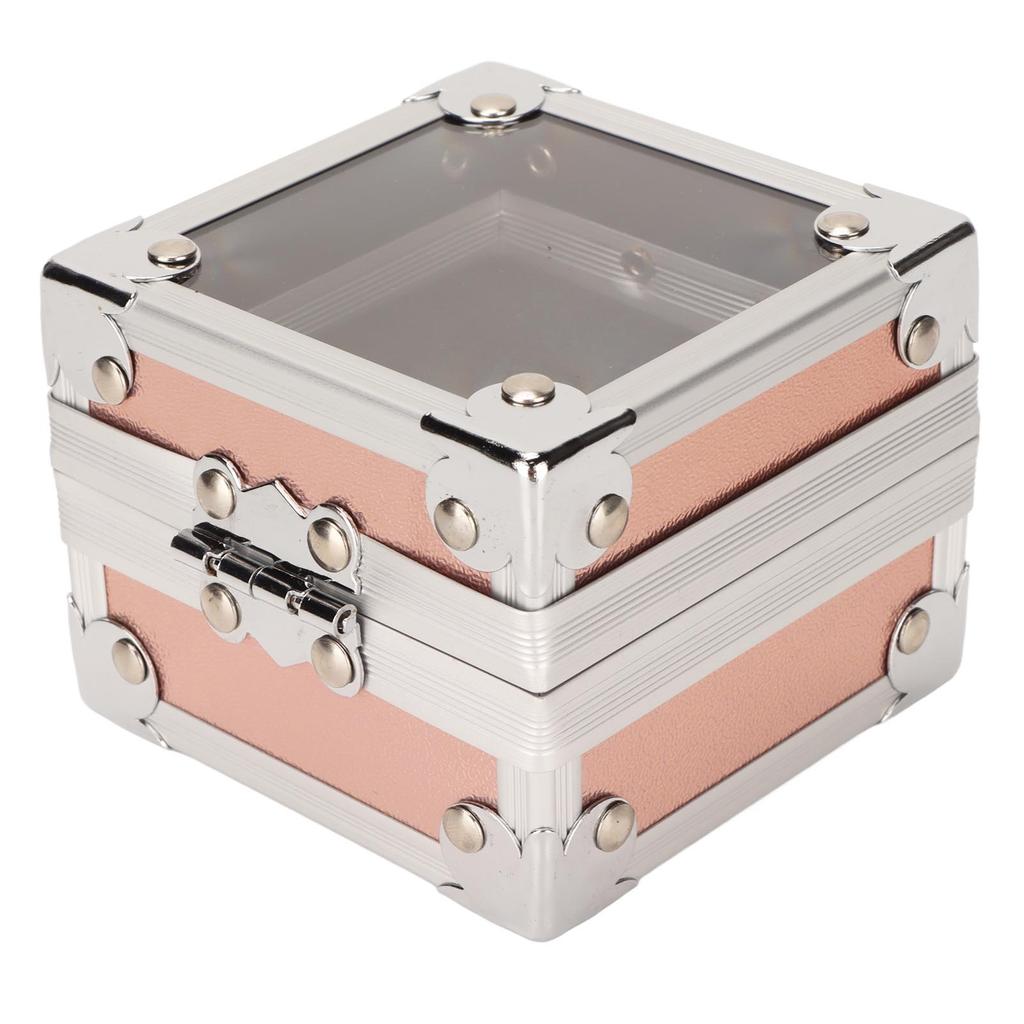 Nail Drill Bit Holder 25 Holes 3 Layer Sponge Transparent   Cover Rivet Reinforcement Dustproof Nail Drill Bit Displayer