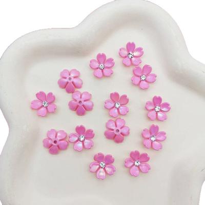 Diamond Inlaid Five Petal Flower DIY Jewelry Accessories Phone Cases Clothes Resin Accessories