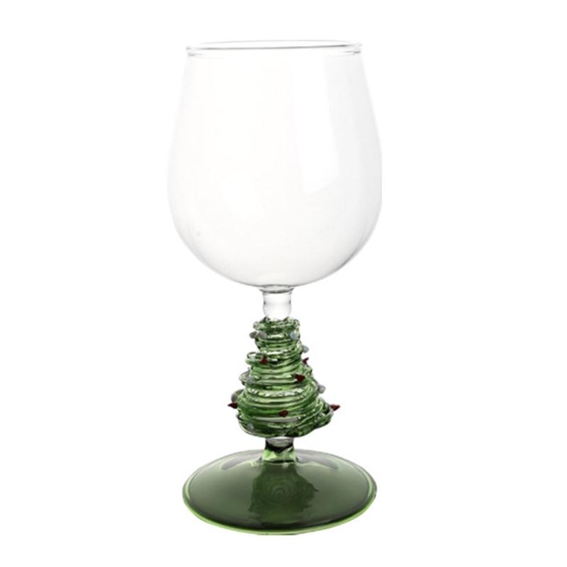 

Christmas Tree Stemwares Wine Glass Elegant High Stemmed Beverage Drinking Cup Decorative Drinkware for Party Use 1