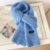 Unisex Wool Knit Scarf Soft Thick Warm Winter Students Daily Wear