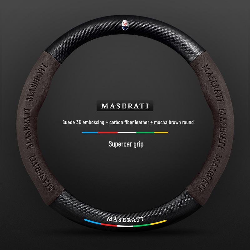 Maserati Presidente Levante Ghibli Leather Steering Wheel Cover