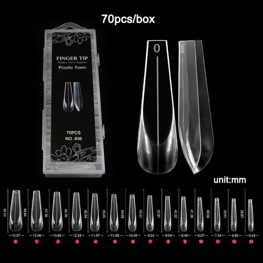 Curved Stiletto Advanced Shape Dual Forms Poly Nail Gel 3D Nail Forms 2025 Nail Design Tools