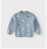David Bella Boys' Sweater Winter New Children's Hoodie Baby Pure Cotton Knitted Sweater
