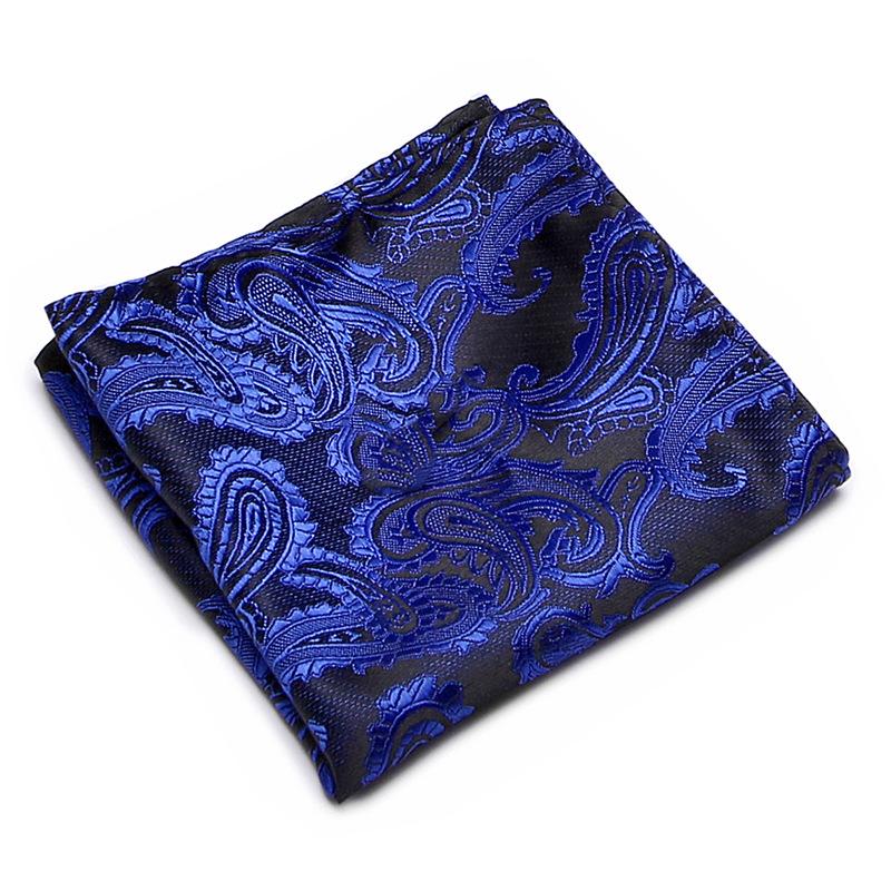 Men's Striped Jacquard Pocket Square for Weddings and Business Suits