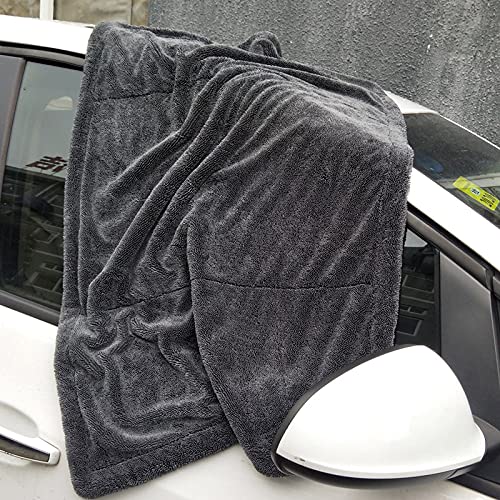 Car Wash Towel Large Size 90cm X 70cm Microfiber Drying Towel Scratchless Towel Size X Auto-Adel Double-Sided (L 1)