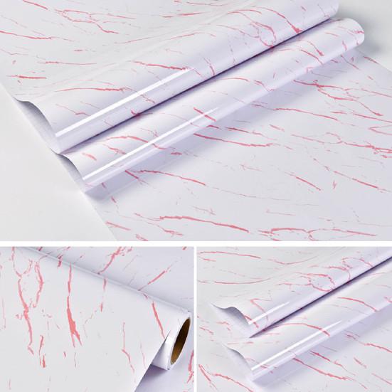 1 Roll Wall Decor Waterproof Self Adhesive PVC Decorative Vinyl Film Marble