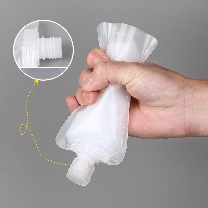 50/100pcs Matte Semi Transparent Travel Packaging Bag Shampoo Shower Gel Portable Squeeze Bags Moisture-proof Leak Proof Sealed Skincare Travel Pouch
