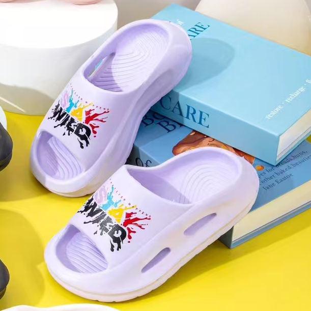 Women Graffiti Print Sports Sandals  High-Style Summer Street Indoor Beach Slides, Casual Summer Slippers