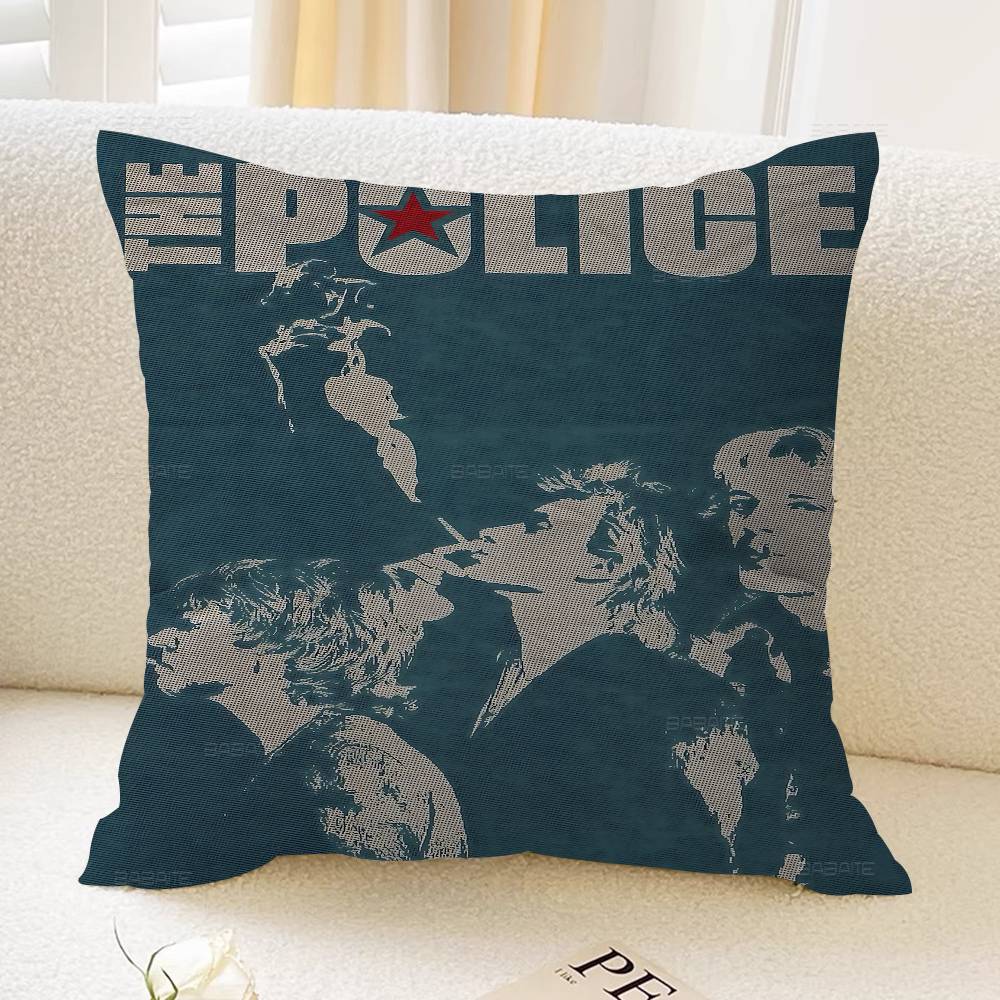 Rock Band The Ppolice Personalized Picture Text Home Decorative Pillows Household Gifts xcm