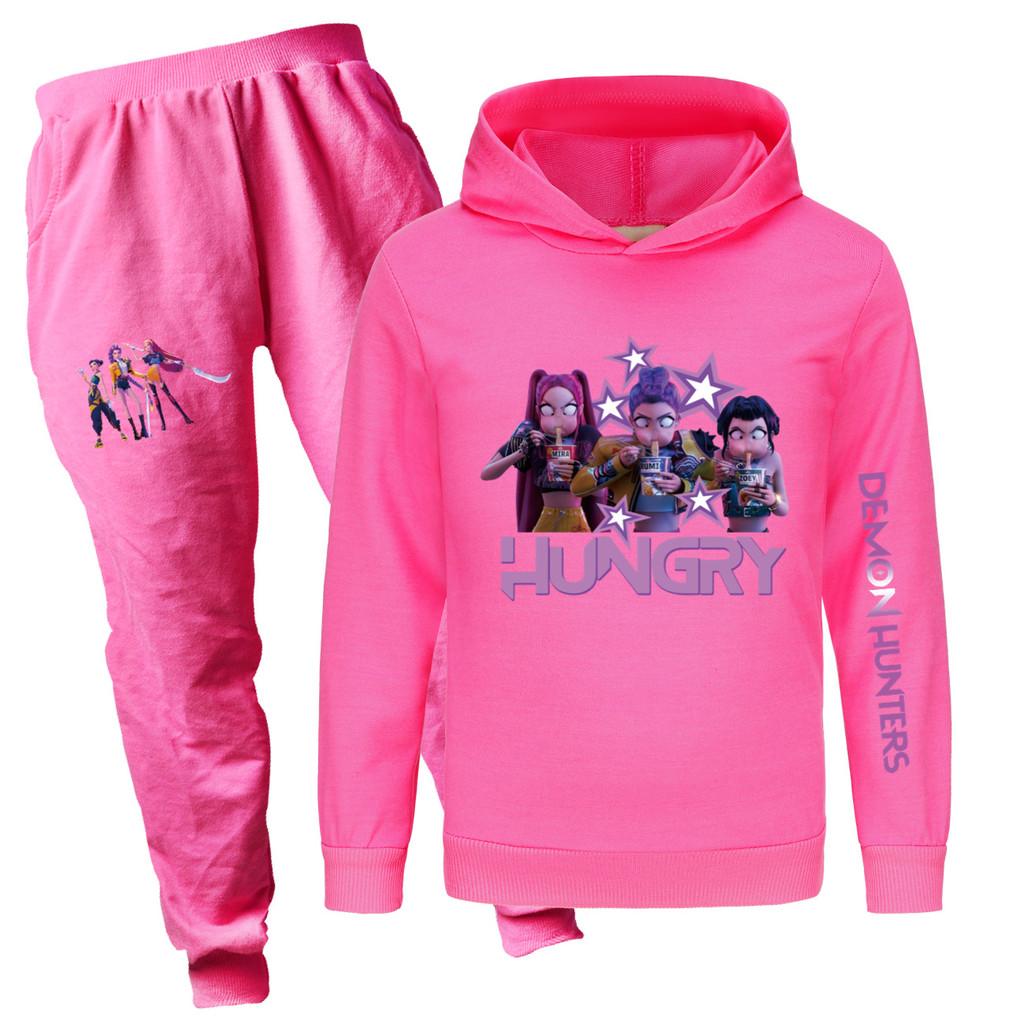 4832x Kids Girls Rumi Zoey Mira Print Hoodies Pants Trouser Clothes Set