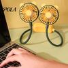 Long-Lasting Battery Life Fan Lazy Hanging Neck USB Rechargeable Portable Personal with 2-Speeds And Cooling 2-speeds Adjustable Hose Quiet
