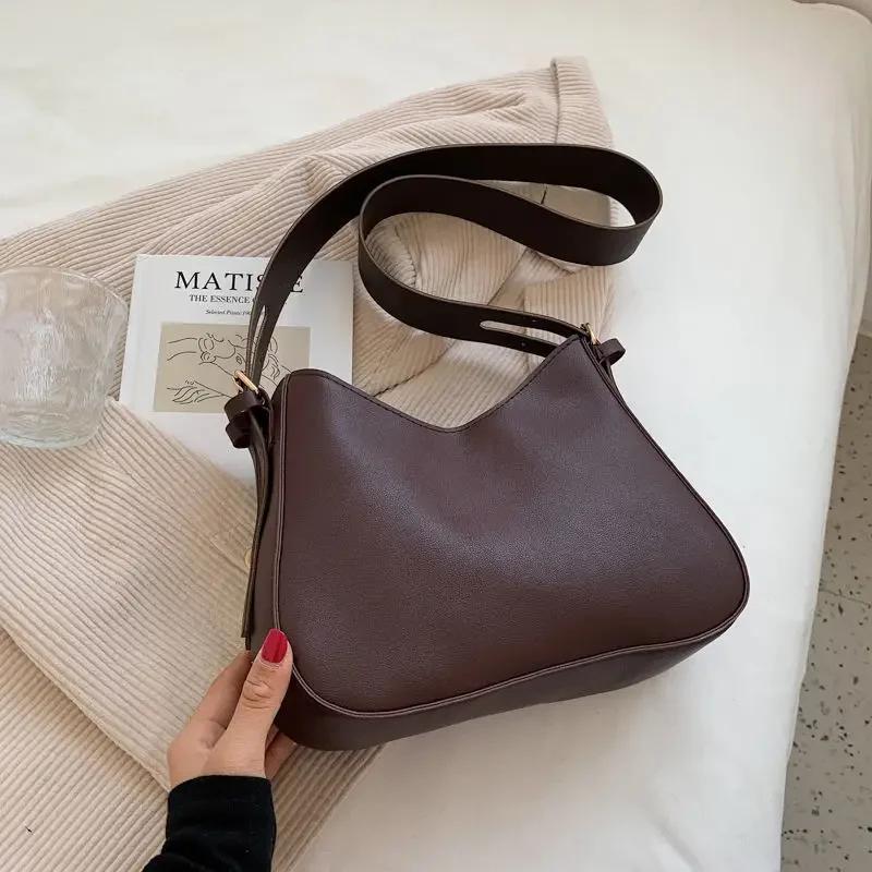 

Женская дорожная сумка в стиле ретро, однотонная, сумка-мессенджер из плутониевой кожи, универсальная сумка-ведро для женщин