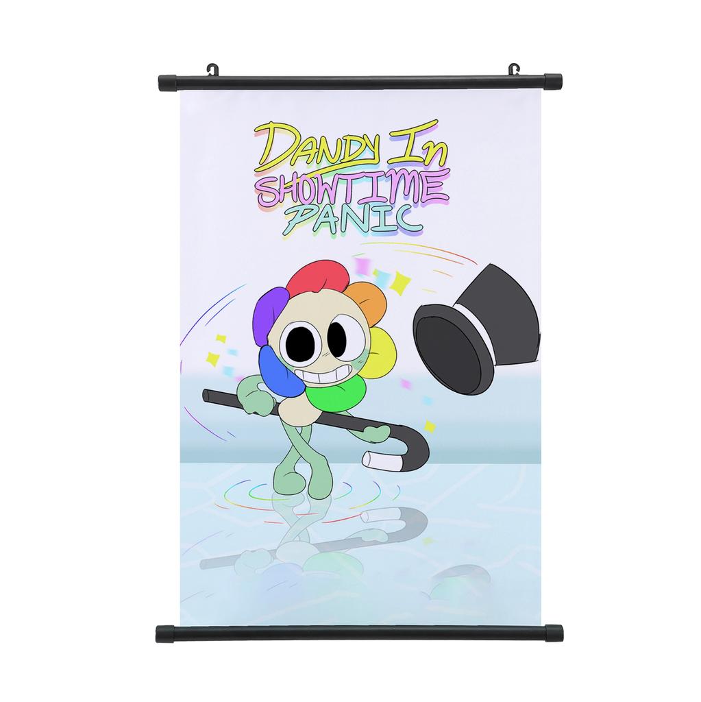Dandy's World Wall Scroll Poster Anime Starry Night Astro Poster Hanging Painting Home Decoration