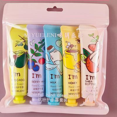 Set di creme per le mani con gelato da 5 pezzi/scatola, 30 g, profumo di frutta, idratazione idratante