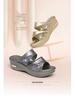 Women's 2023 Summer Fashion Peep-Toe Sequin Wedge Slippers - Thick-Soled Platform, Easy-to-Match Outdoor Style.