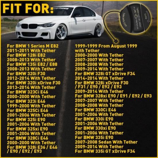 Gas Fuel Tank Filler For BMW Cap 435i 525i 530i 528i 535i 540i 545i 550i 640i EV